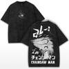 Camiseta Gráfica Aki Hayakawa Kon Chainsaw Man Anime Harajuku Camiseta Lavada Masculina Feminina Roupa Manga Curta Algodão Oversized