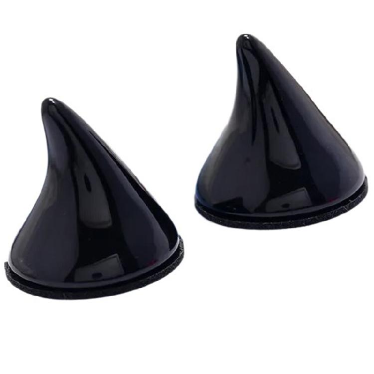Novelty Black Cartoon Horns Resin Sticker Cosplay Horns Costume Quality Decoration Accessory for Personalized Style Lover