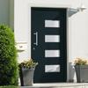 VidaXL Front Door Aluminium and PVC Anthracite 110x210 Cm