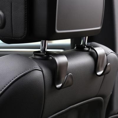 2 Peças Gancho Suporte Encosto de Cabeça Banco Traseiro Carro Cabide de Plástico para Bolsa Bolsa Pano