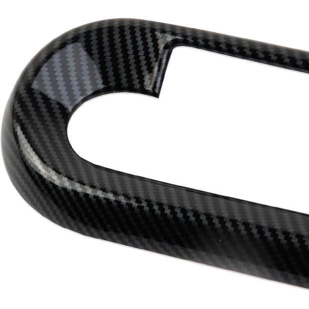 Crosselec Carbon Fiber Style Center Console Air Conditioner Switch Knob Panel Cover Trim Accessories for 2025 Mini