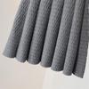 Autumn and Winter High Waist Knitted Half Skirt Women Versatile A-line Skirt Pleated Skirt Wearing Short Skirt Outside Women