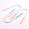 Stainless Steel Tongue Scraper & Brush - Oral Hygiene Tool