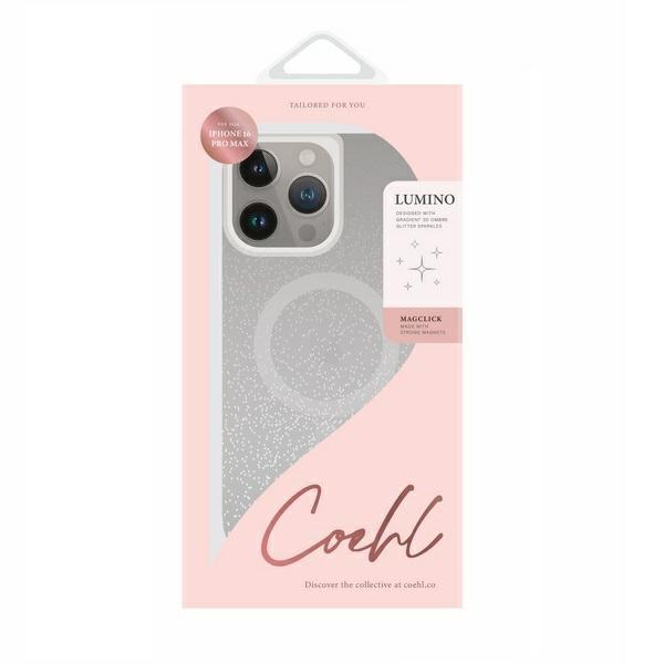 Uniq Etui Coehl Lumino Iphone 16 Pro Max6.9 Magnetic Charging Srebrny/Sparkling Silver