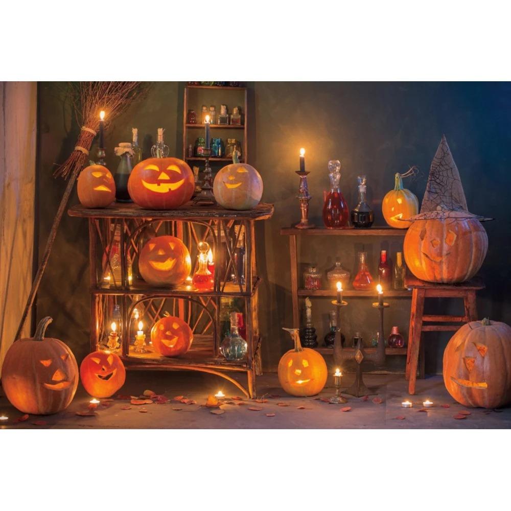Halloween Decoration Hanging Cloth Pumpkin Lantern Hanging Cloth Home Party Room Decoration