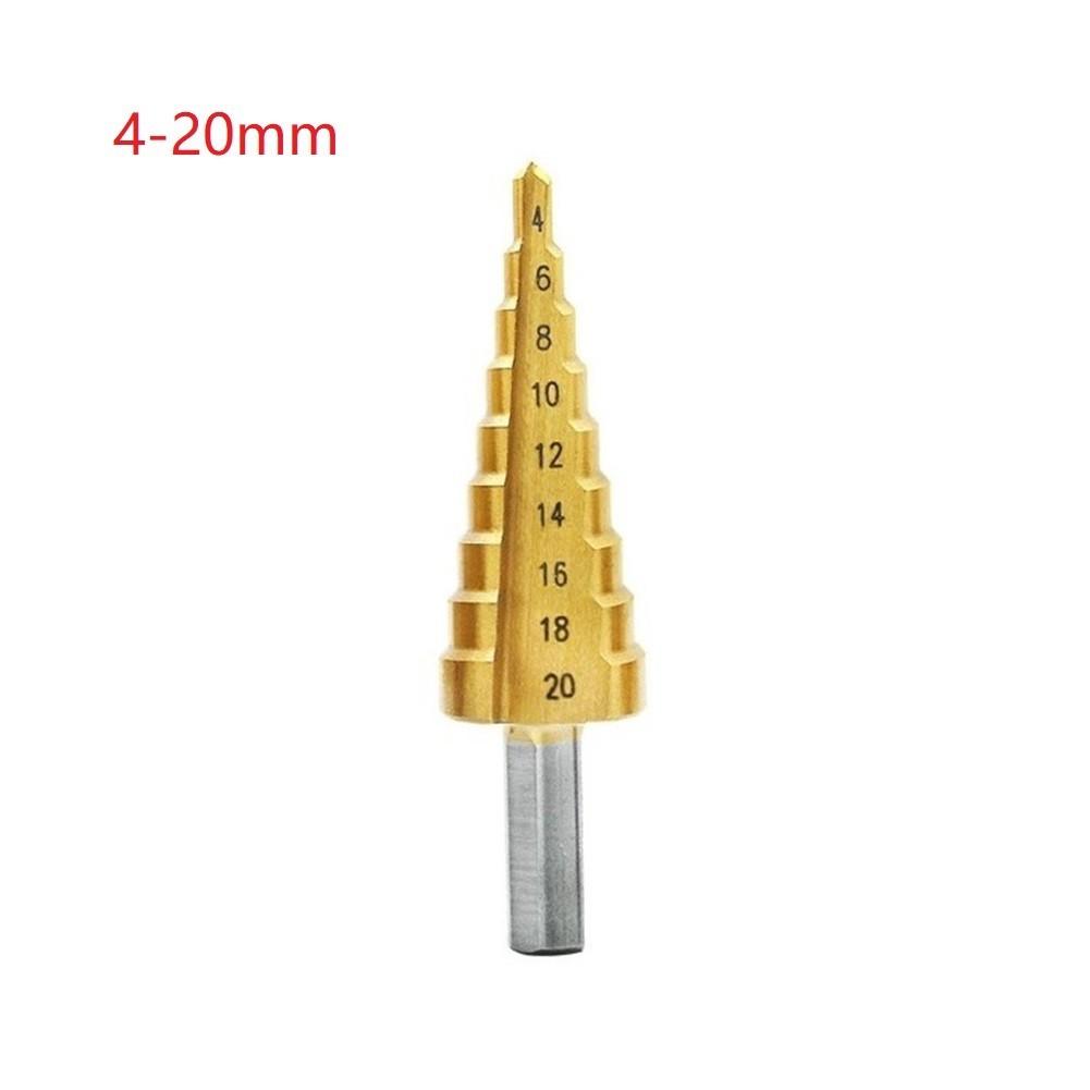 4-32mm/4-20mm/4-12mm Lépcsős Kúpfúró Arany HSS