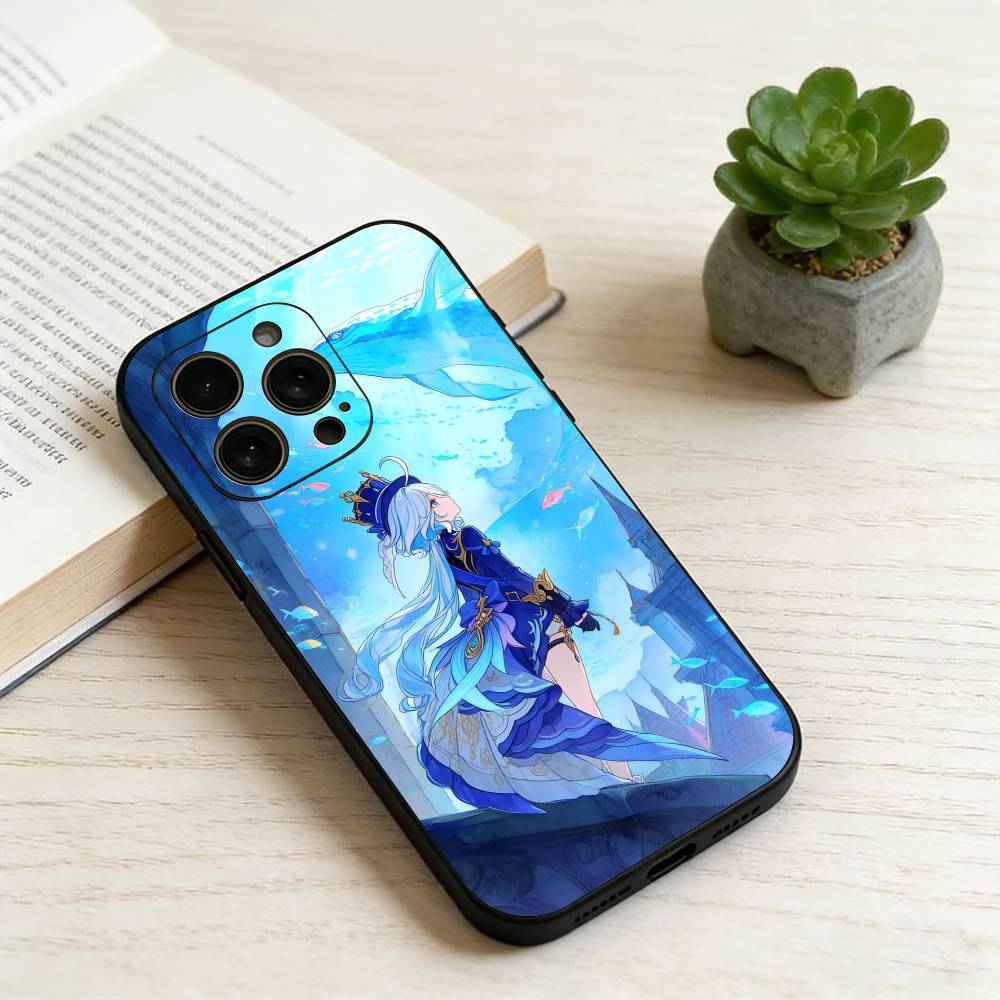 Seven Archons of Genshin Impact Phone Case For iPhone 17, 16,15,14,13,12,11 Plus,Pro Max, Others Soft Black Cover