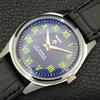 HMT HAND-WINDING VINTAGE INDIAN MENS BLUE COLOR DIAL WATCH A441012-4