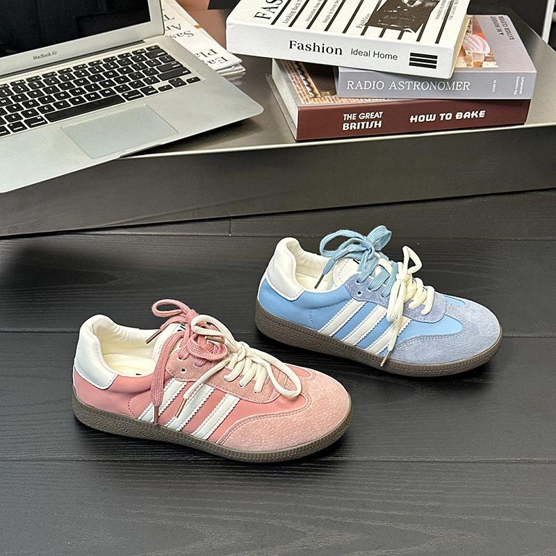 Summer New Retro Women's Women's Versatile Lace-up Single Shoes Casual Shoes Sports Shoes