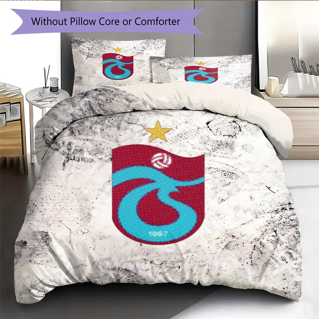 Biancheria da letto con motivo Trabzonspor Decorazione per la casa Regalo di compleanno e per le feste (1 * copripiumino + 2 * federa, senza nucleo)