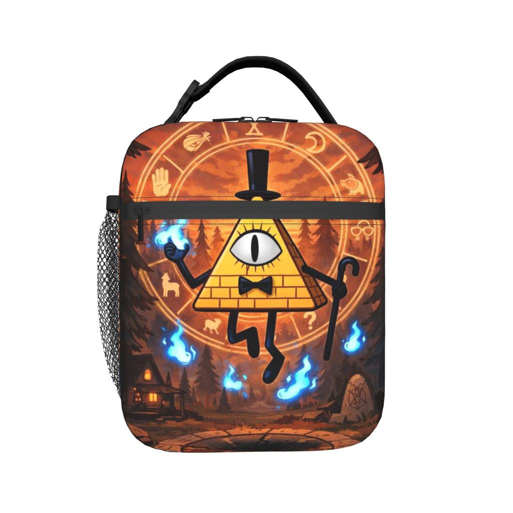Gravitys Falls Insulated Lunch Bags for Men Women Food Container Bags Portable Thermal Cooler Lunch Boxes For Picnic