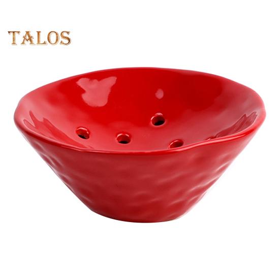 Ceramic Flower Frog Bowl Japanese Ikebana Vase Floral Arrangement Holder Desktop Flower Pot for Home Office Wedding Festivals