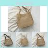 Trendy 2023 Summer Large Capacity Woven Tote Bag Stylish Simple Handbag For Women