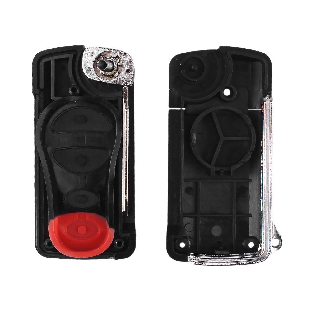 2 3 4 Knapper Bil Nøkkelfri Inngang Fjernkontroll Nøkkelhus Fob Etui for Chrysler Voyager Cruiser for Dodge Ram Dakota for Jeep Cherokee