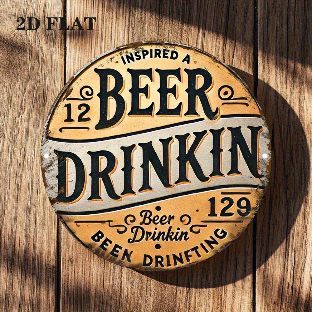 Segno in Latta Metallico Birra Decorazione Murale 20x30cm