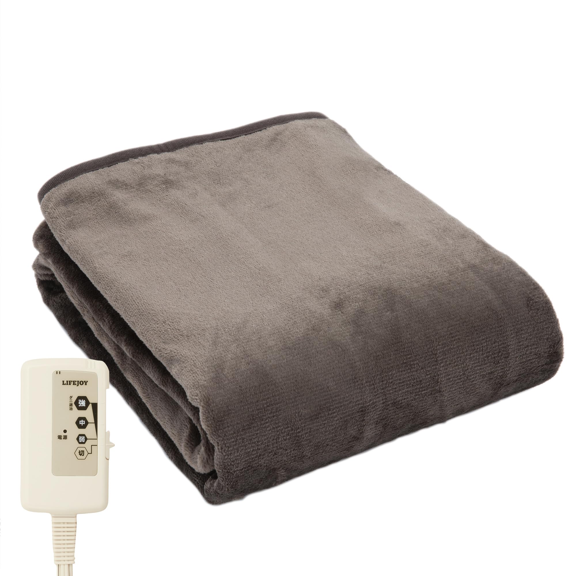 

LifeJoy Electric Dark 140 x 80 Fluffy JCA552B Blanket, Brown, cm, Washable, Energy-Saving, Flannel,