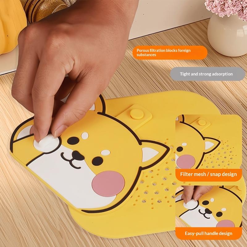 Silicone Sewer Floor Drain Cover Anti-Blocking Thickened Shower Drain Cover Reusable Insect-Proof Drainage Deodorant Mat