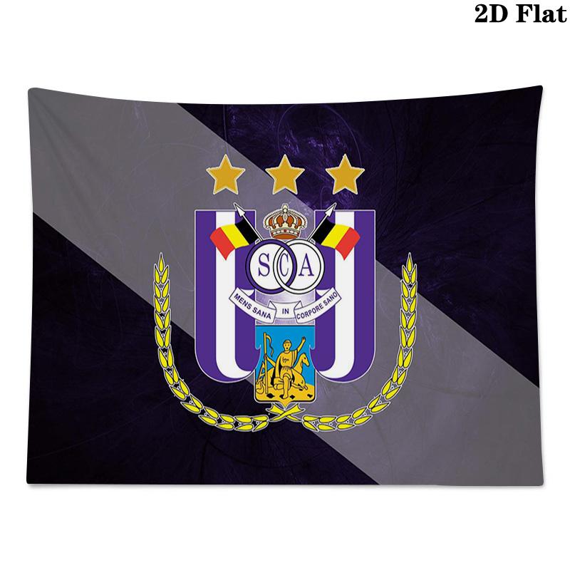 RSC Anderlecht Wall Tapestry Aesthetic Wall Hanging Printed Fabric Blanket Decorative Tapestries for Bedroom Living Room Home Decor