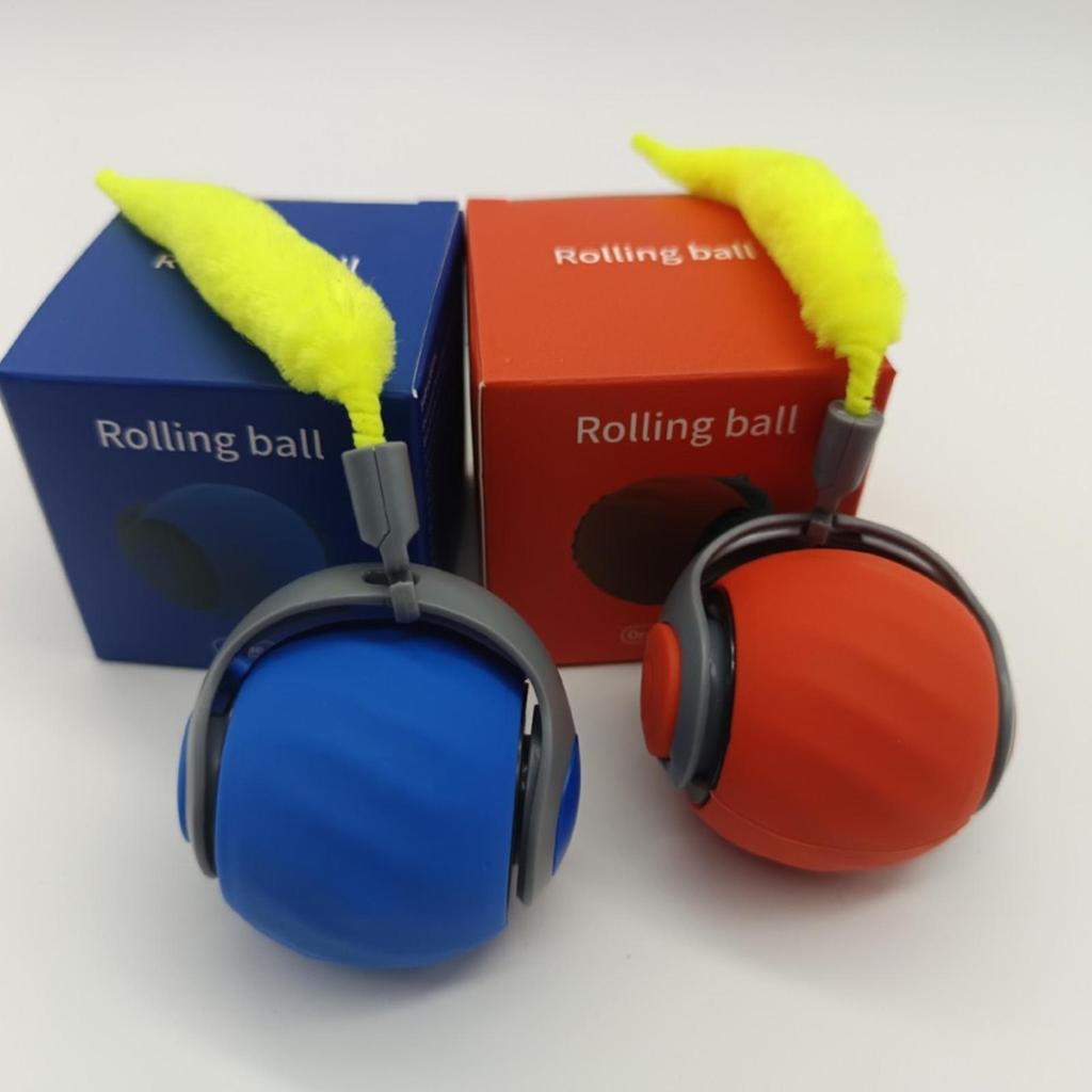 Interactive Cat Ball Smart Rolling Cat Enrichment Toys For Kitten Play Enrichment Exercise Hunting Game Activity Boredom