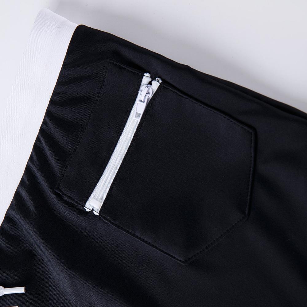 Bademode JOCKMAIL Color Block Herren Low-Rise Boxer Badehose Rutschfester Kordelzug Dehnbares Nylon-Elasthan mit Reißverschlusstasche