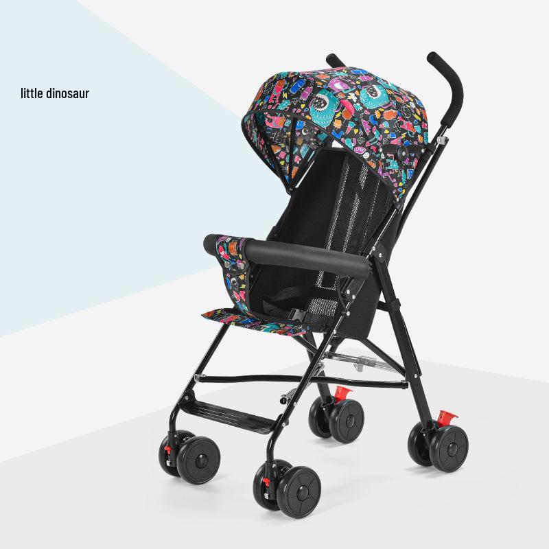 Ultralekki, Kompaktowy, Składany Wózek Dziecięcy z Amortyzacją - Idealny na Letnią Wyprawę