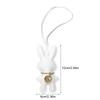 Rabbit Keychain Artificial Leather Bunnys Pendant Keyring Women Girls Bag Accessory Colorful Phone Chain Accessory