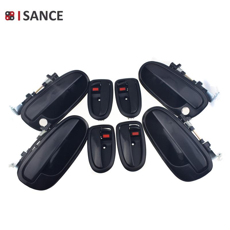8 Pcs Exterior & Interior Door Handle For Hyundai Matrix Lavita 2001-2010 1.5L 1.6L 1.8L Front Rear Left Right Driver Passenger