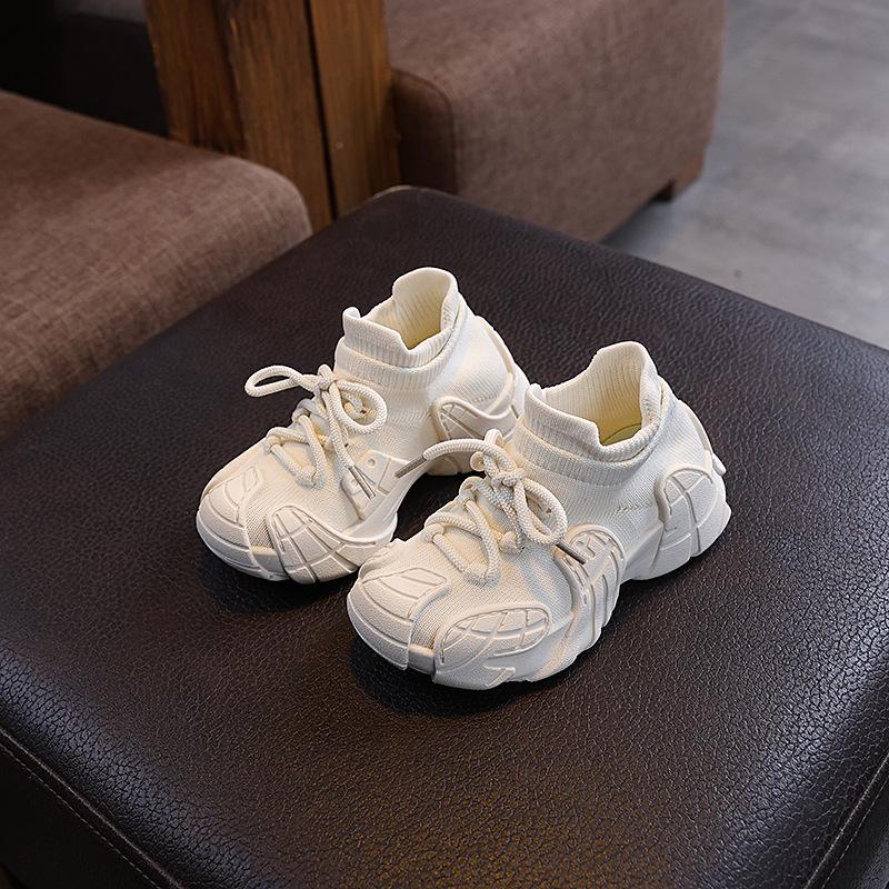 

2024 Kids Flyknit Sports Shoes: Boys and Girls Fashion Casual Sneakers for Spring and Autumn 26-31 full set of 6 pairs