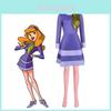 Fantasia Cosplay Scooby-doo Para Mulheres Vestido Poliéster Vibrante da Daphne