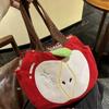 Apple Shaped Handbag - Cute Design, Lightweight - Daily Tote Bag