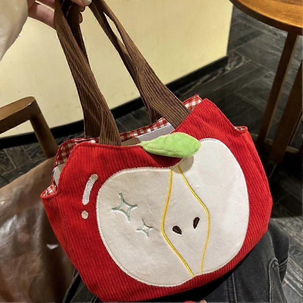 Apple Shaped Handbag - Cute Design, Lightweight - Daily Tote Bag