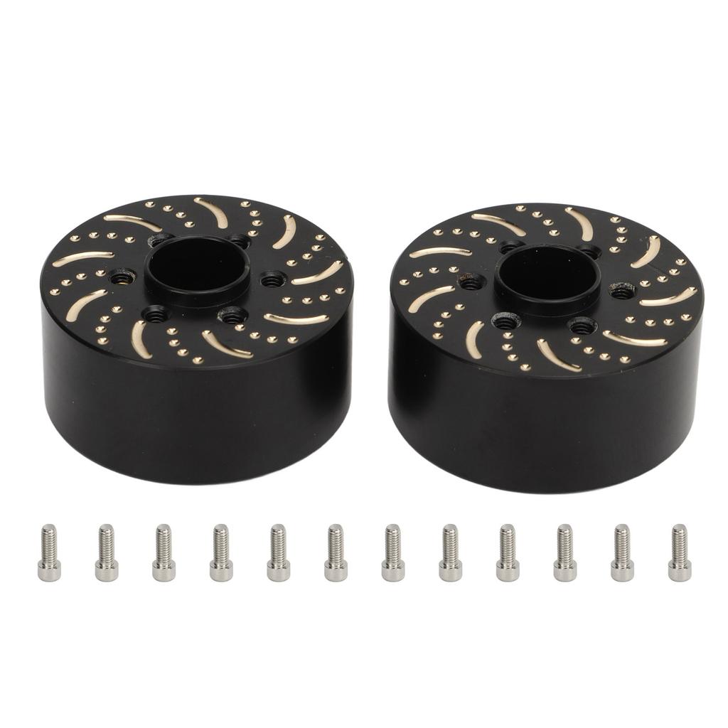 Brass Wheel Weights Brass 6 Hole Wheel Hex Hub Adapter Weight for 1.9in 2.2in Beadlock Wheel Rim