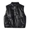 Women's Padded Faux Leather Vest