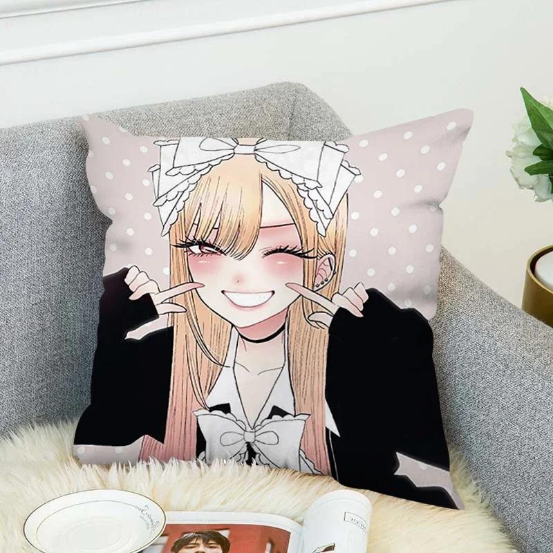 Pillowcases 40*40 Decor Marin Kitagawa Pillow Cases Decorative Cushion Covers for Pillows Pillowcase 45*45 Room Cushions Cover