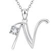 Fashionable Diamond Necklace In European and American 26 English Letters