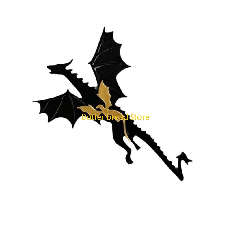 W89C Dragon Bookmarks Clouds Bookmarks Double-Sided Book Markers Bookshelf Decoration for Book Lovers Reading Enthusiast