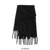 Women's Winter Plush Long Scarf with Tassel - Soft Warm Thick, Warm and Windproof Scarf, Multi Functional Scarf for Daily Outing