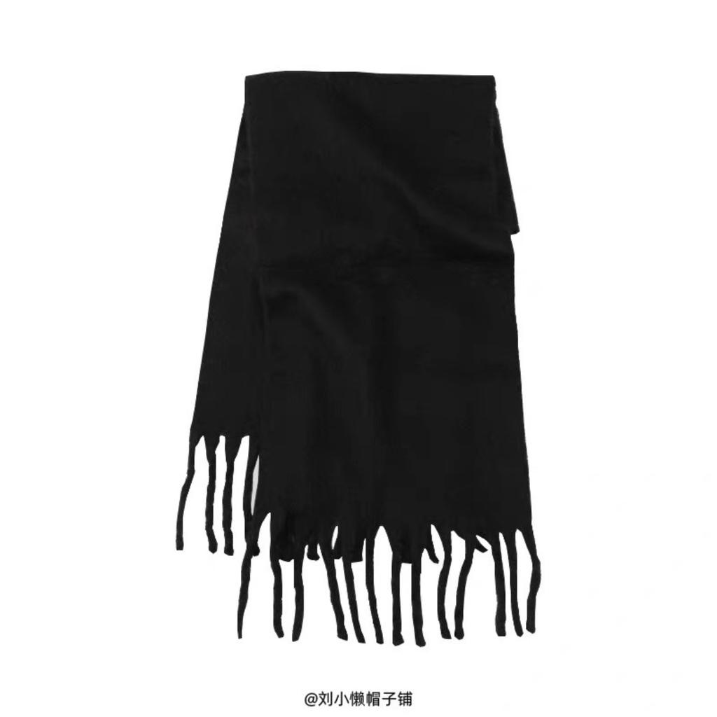 Women's Winter Plush Long Scarf with Tassel - Soft Warm Thick, Warm and Windproof Scarf, Multi Functional Scarf for Daily Outing