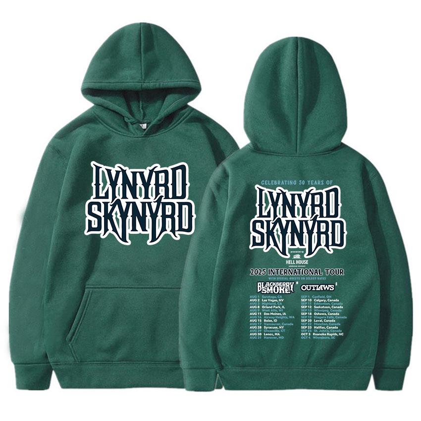 LYNYRDSKYNYRD Tour Hoodies Grunge Unisex Streetwear Long Sleeve Casual Male Sweatshirts Printing Pullovers