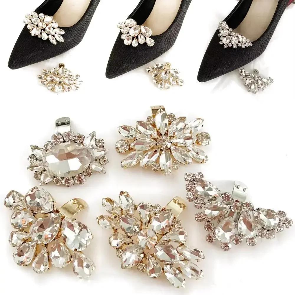 Accessories Wedding Shoe Decorations Clip High Heel Rhinestone Charm Buckle Bride Removable Metal Clamp