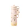 Sweet Cartoon Heart Thermos Cup with Lanyard – Portable Flip-Top Water Bottle for Students & Travel