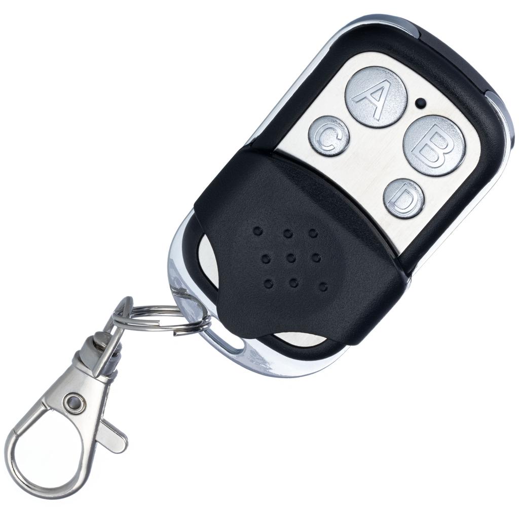 Rosfix Moduł Przekaźnika z Pilotem 433MHz – Zasięg do 100m | 4 Przekaźniki w Obudowie | Napięcie 12V DC, Częstotliwość 433MHz