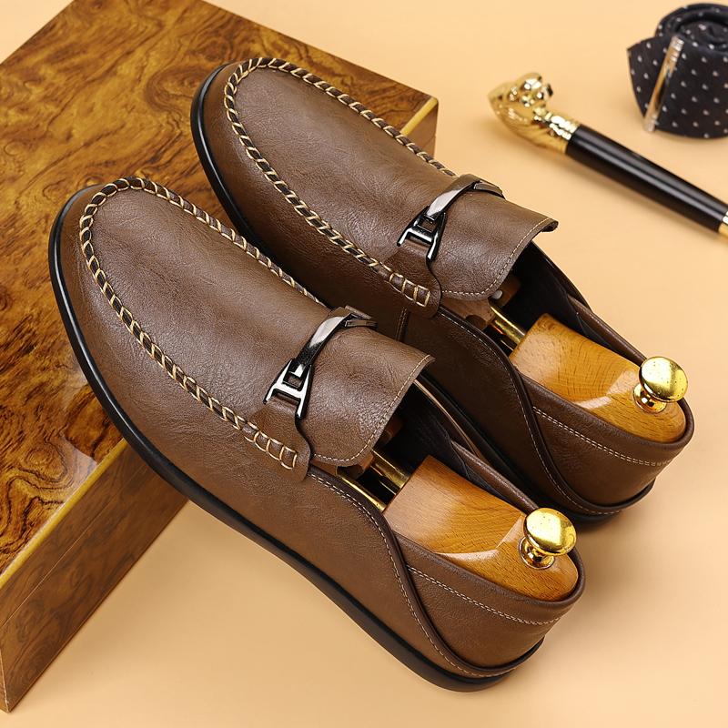 New Handmade Men Loafers Soft Leather Man Casual Shoes Classic Man Driving Footwear Slip-on Flats Comfy Moccasins Business Shoes