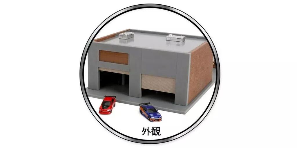 Kyosho Jada Toys Fast Furious Diorama Series TOKYO DRIFT Han Garage Diorama Set JADA36403 & F&F