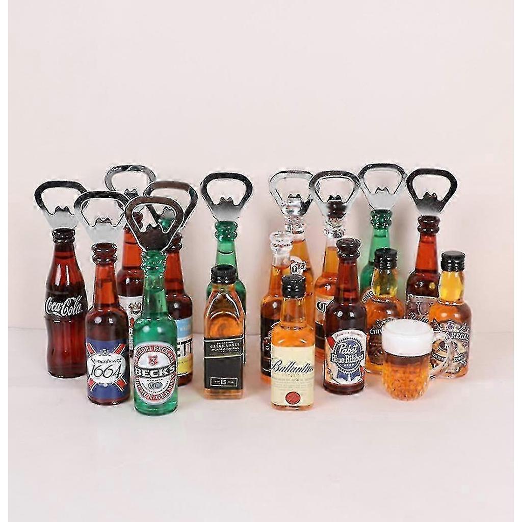 8 Stück Bierflaschenöffner Bier Kühlschrankmagnet Kreativer Flaschenöffner