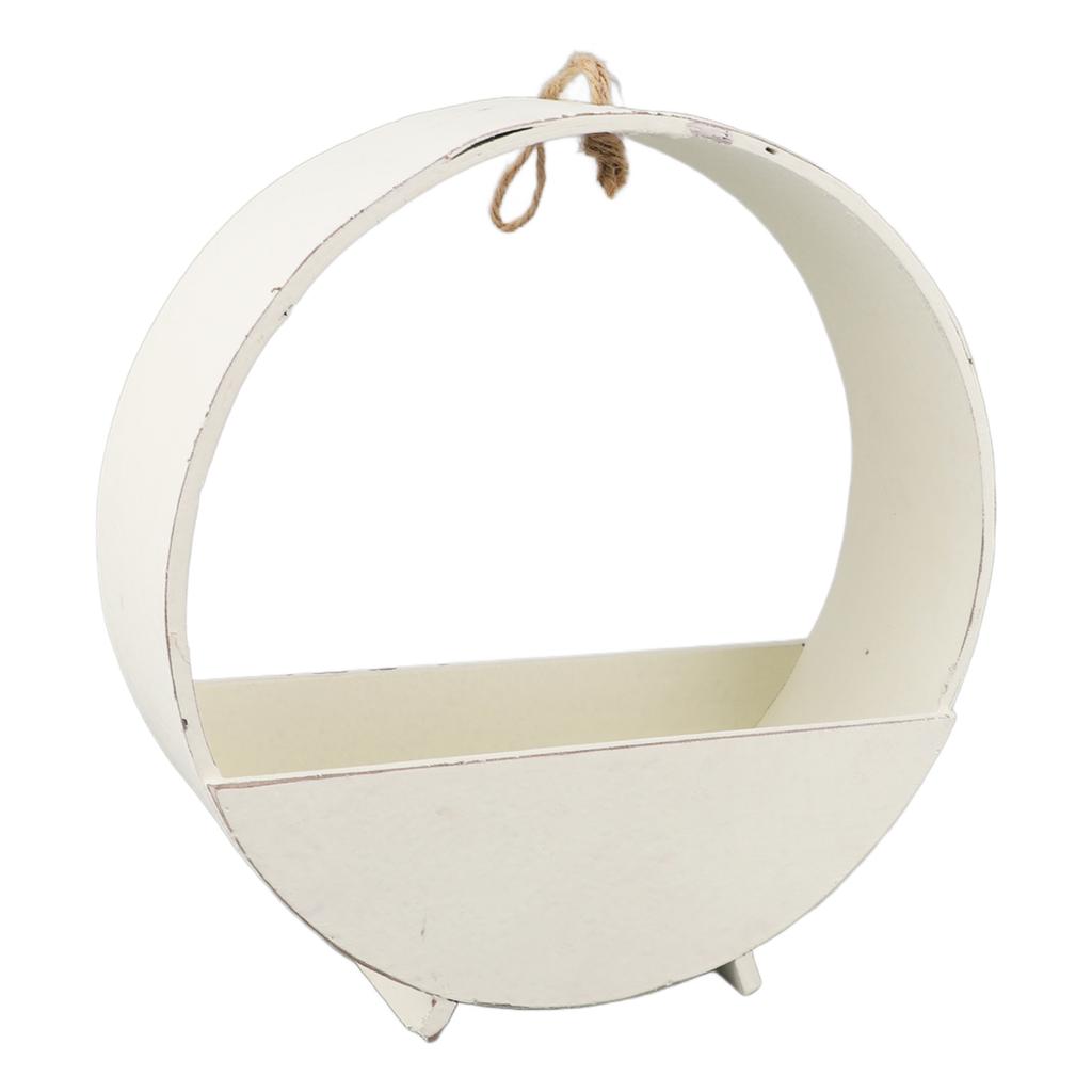 Binnen Wandhangend Rond Plantenbak Rustiek Ronde Houten Hangende Plantenbak voor s
