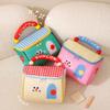 Cute Cartoon Cottage Makeup Bag Multifunctional Large Capacity Lunch Box Bag Fresh-Keeping Insulated Handbag