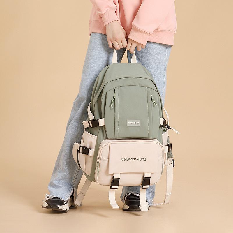 Japanese Waterproof Oxford Cloth Backpack - Large Capacity, Lightweight, Simple Design for Female College Students