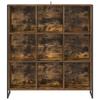 Bookshelf Smoked Oak Finish 99.5 x 30 x 108.5 cm Particleboard