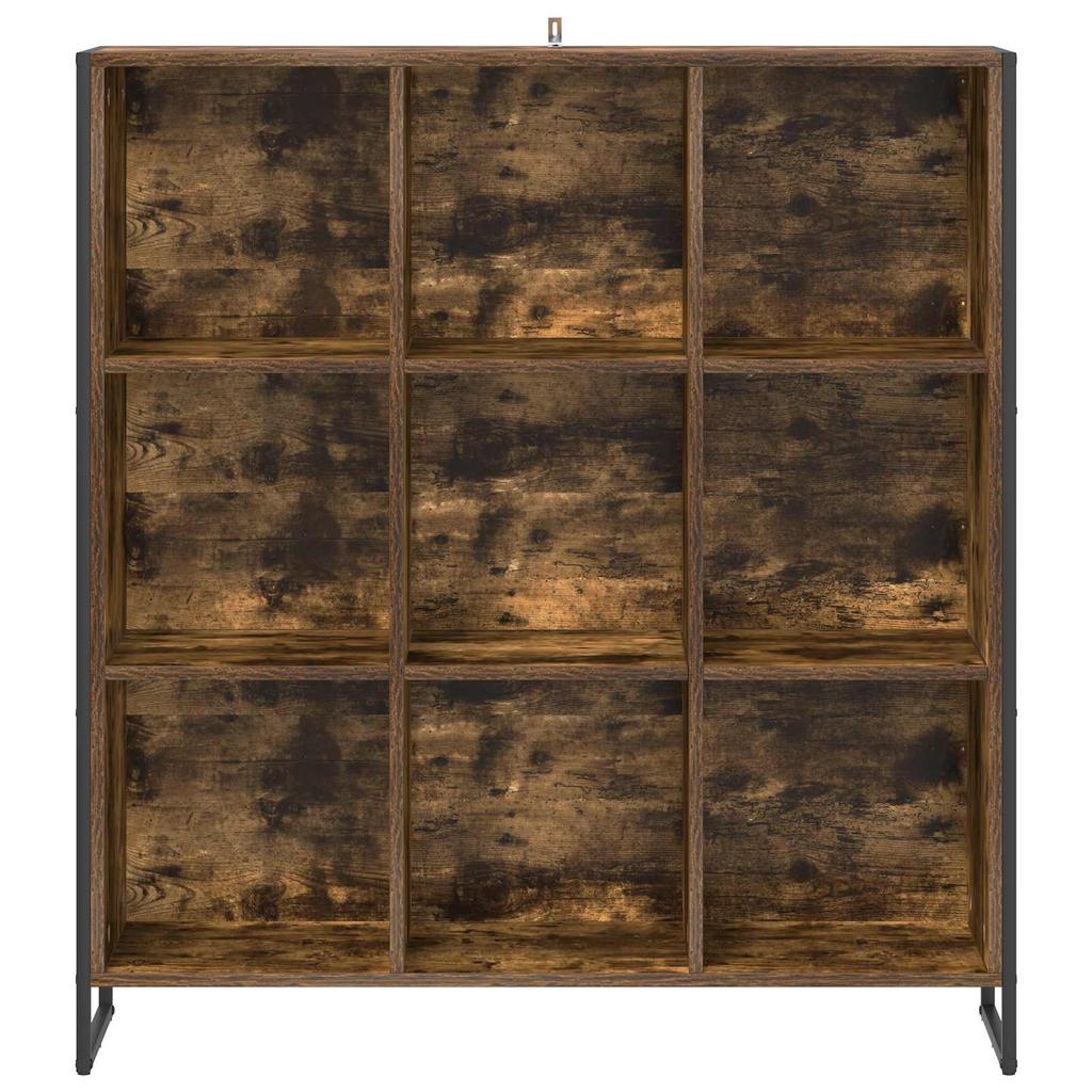 Bookshelf Smoked Oak Finish 99.5 x 30 x 108.5 cm Particleboard